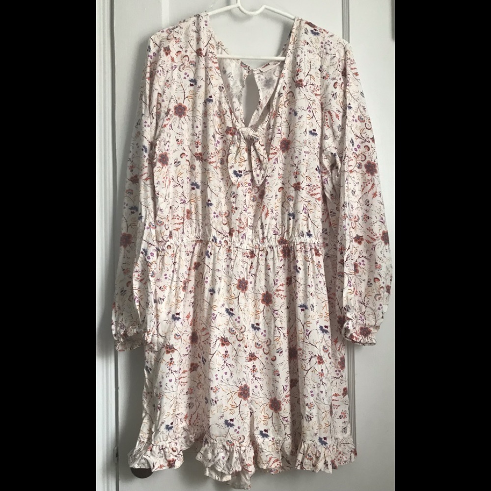 NWT- SO Plus Size Flower Jumpsuit